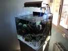 [TodoMarino.com] Conjunto completo nano cubo blau 91 l + mesa a juego + hqi + deltec mc300